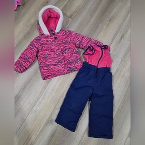 Pink and Navy Kids Jacket & Coat Set